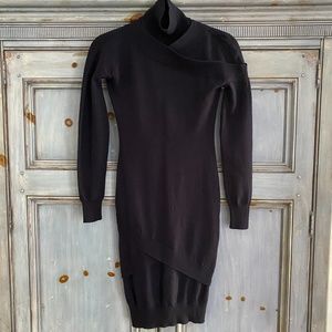 Alexander McQueen black bodycon sweater dress size S